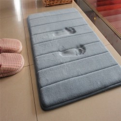 Tapis de salle de bain - tapis de sol mousse mémoire - absorbant d'eau