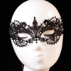 Maschera occhio pizzo nero - festa & carnevale & masquerades 2 pezzi