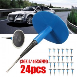 4mm - 6mm - patch di riparazione per pneumatici auto tubeless - set - 24 pezzi