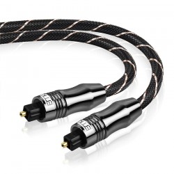 Toslink - OD6.0 - SPDIF - câble audio en fibre optique numérique - tressé - 1m - 1.5m - 2m - 3m - 5m - 8m - 10m - 15m
