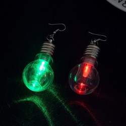 unico design lampadine colorate goccia orecchini