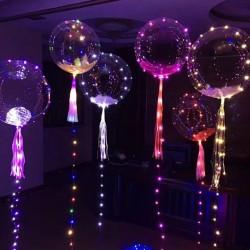 mongolfiera luminosa del pallone del pallone del pallone del LED - palloncini trasparenti della bolla rotonda della stringa
