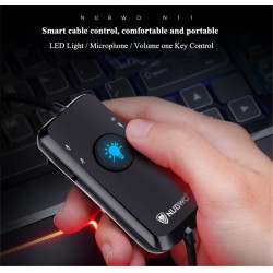 Xiberia Nubwo N11 cuffie PC - USB - auricolare con microfono & Led