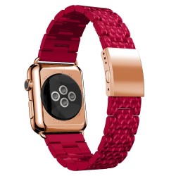 bracelet en résine pour bracelet de montres de pomme bracelet bracelet bracelet pour iwatch - 4/3/2 bandes iwatch rose boucle en