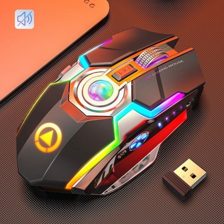 Wireless optical mouse - 1600DPI - USB - 2.0 receiverMouses