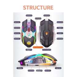 Wireless optical mouse - 1600DPI - USB - 2.0 receiverMouses