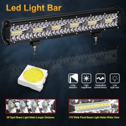 60W - 420W - LED light-bar - faretti combo per camion - fuoristrada - trattori - 4x4 SUV - ATV - barche