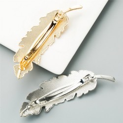 Vintage leaf - gold & silver hairpin - hair clipHair clips