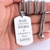 DAD'S HERO - stainless steel necklace - Father's DayNecklaces