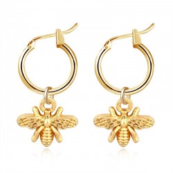 Small bee - gold earringsEarrings