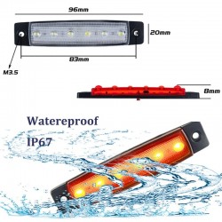 Car External Lights - LED - 6SMD - 12V/24VLED light bar