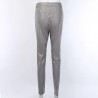 High waisted pencil leather pants - carving printPants