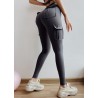 High waisted leggings - slim pants with pocketsPants