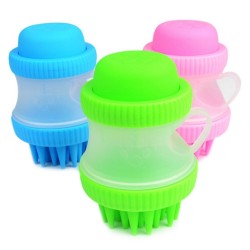 Brosse de nettoyage pour animaux - massage - silicone - douche - accessoires