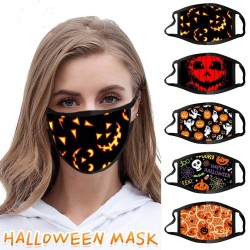 Face protectrice / masque de bouche - résistant aux vents - imprimé Halloween