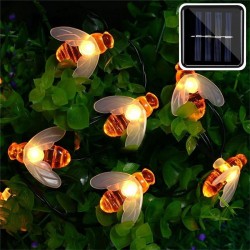 Solar powered - stringa LED - luce ghirlanda - decorazione esterna / giardino - ape miele