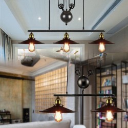 Lampadario a sospensione Vintage - 2 / 3 teste - E27 - AC110 - 240V