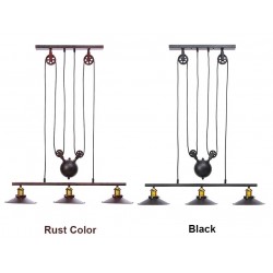 Vintage hanging pulley lamp - 2 / 3 heads - E27 - AC110 - 240VCeiling lights