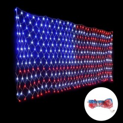 Bandiera americana - Luci di corda - Outdoor - Impermeabile