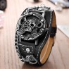 Skull design - quartz watch - leather strap - unisexWatches