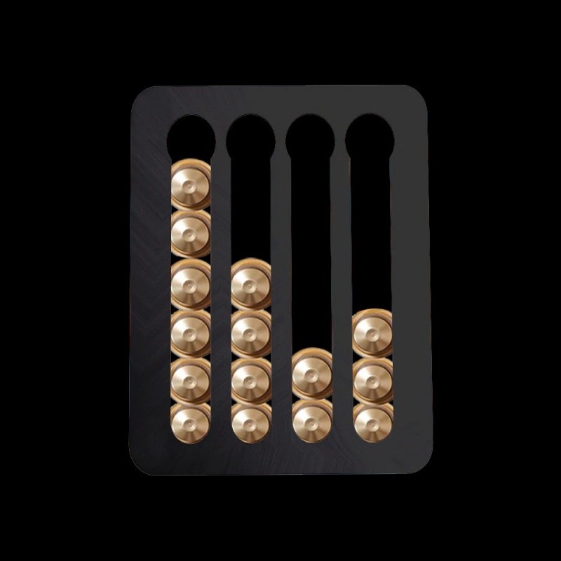 Nespresso coffee capsules holder - tower rack with adhesive tape - rotatableCoffee ware