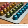 Nespresso coffee capsules holder - tower rack with adhesive tape - rotatableCoffee ware
