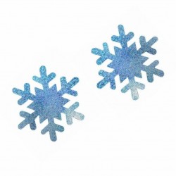 10 coppie - Coperte di capezzoli - Fiocchi di neve