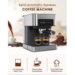 Machine à café - mousse de lait - moulin à café - 20 bar - 220V