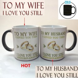 À ma femme / à mon mari - mug changeant de couleur de température - 350 ml