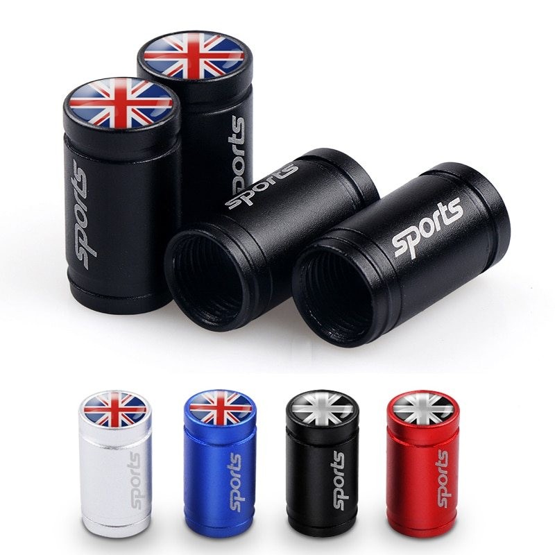 4Pcs - uk national flag - valve capsStyling parts