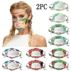 2 pezzi - maschere antibatteriche viso - copertura bocca trasparente - lettura labbro