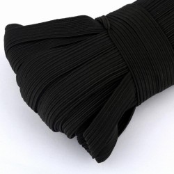 3/6/8/10MM - Blanc/noir - Bandes élastiques plates - couture DIY