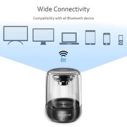 C7 - Altoparlante Bluetooth - portatile - wireless - 7-color luci di cambiamento - trasparente