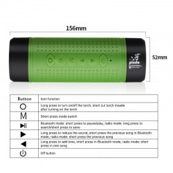 Multifunctional Bluetooth bicycle speaker - with flashlightBluetooth speakers