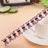 Small crystal butterflies - hair clips - 12 piecesHair clips