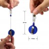 Retractable keychain - for ID card / badge holderKeyrings