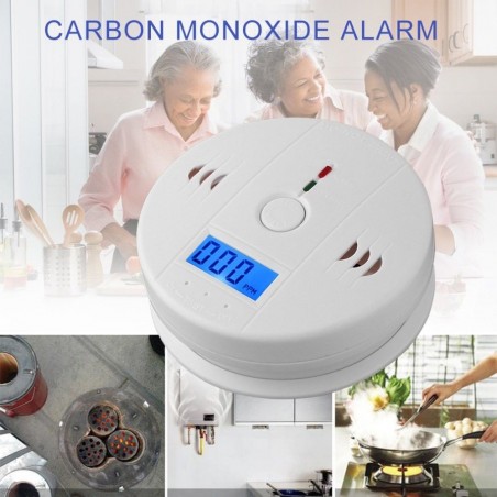 Carbon monoxide / poisoning / smoke / gas sensor - detector - alarm - wireless - with LCDHome security