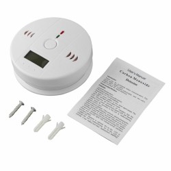 Carbon monoxide / poisoning / smoke / gas sensor - detector - alarm - wireless - with LCDHome security