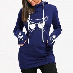 Harajuku Cat - Hoodies imprimées