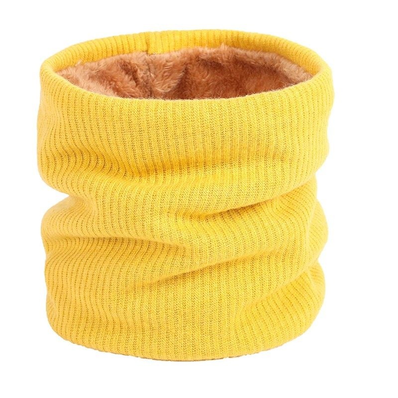 Écharpe ronde chaude avec peluche - unisexe