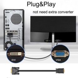 DVI a VGA - Adattatore cavi