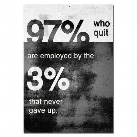 Never Give Up - motivational poster - canvasPlaques & Signs