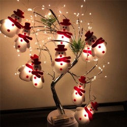 String con pupazzi di neve - LED luci decorative albero di Natale