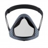 Trasparente copertura viso / bocca - maschera protettiva con visiera bocca apribile