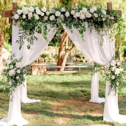 5m / 10m - tulle décorative - couverture chaises de mariage - tissu rouleau