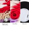 Rose éternelle préservée - boîte en verre avec lumière - Saint Valentin / cadeau de mariage