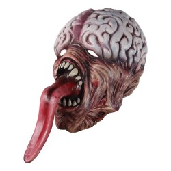 Maschera biochimica zombie - con la lingua lunga - lattice - Halloween / maschere