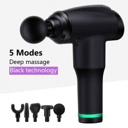 Massage gun - deep muscle relaxation - pain relief - 5 heads body massager with storage bagMassage