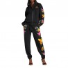 Fashionable tracksuit with printed butterflies - hoodie / pants - setHoodies & Jumpers