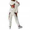 Fashionable tracksuit with printed butterflies - hoodie / pants - setHoodies & Jumpers